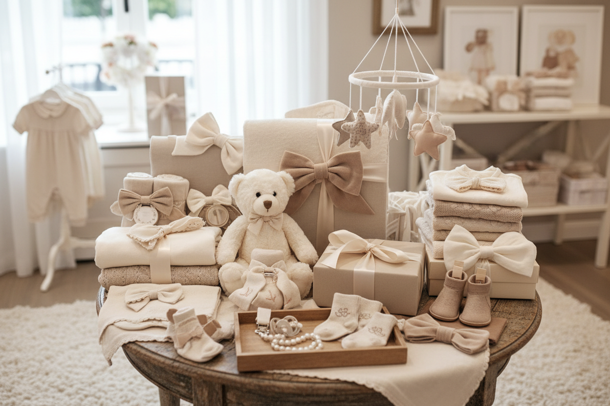 Beautiful baby gift set and accessories