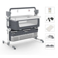 Automatic Rocking Baby Bassinet with Remote & Bluetooth | Bedside Sleeper for Newborns