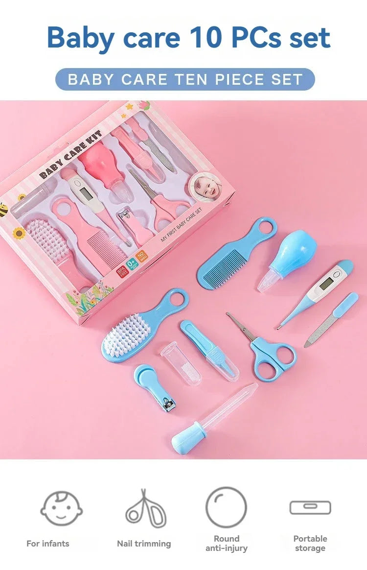 10-Piece Baby Grooming & Healthcare Kit | Newborn Care Essentials Set