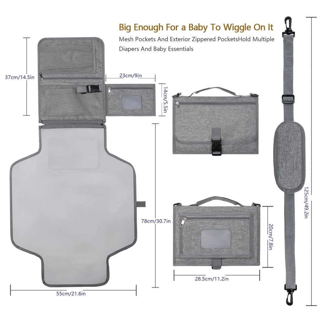 BabyBumply™ 3-in-1 Portable Diaper Changing Pad & Travel Organizer