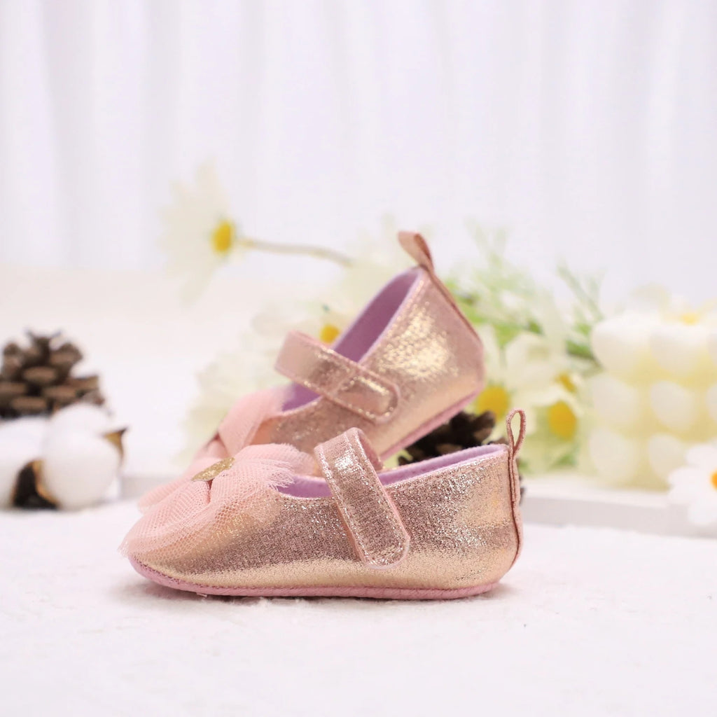 Baby First Walker Shoes – Soft Non-Slip Princess Shoes for Toddlers