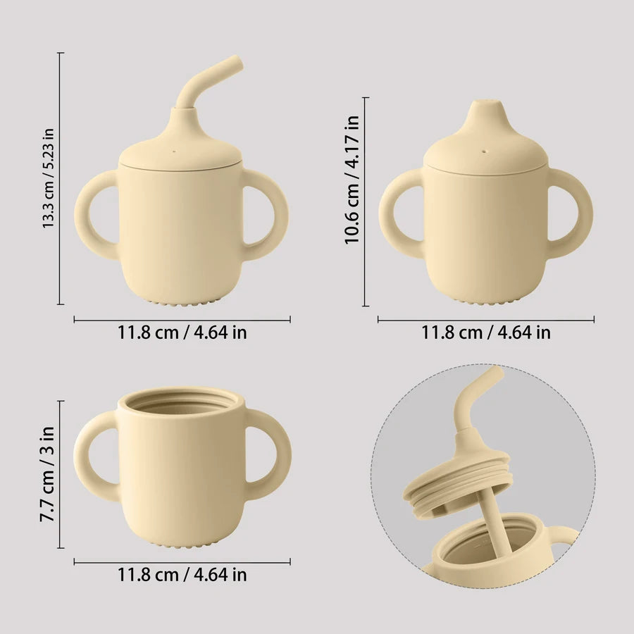 BabyBumply™ Silicone Snack Cup & Straw Bottle