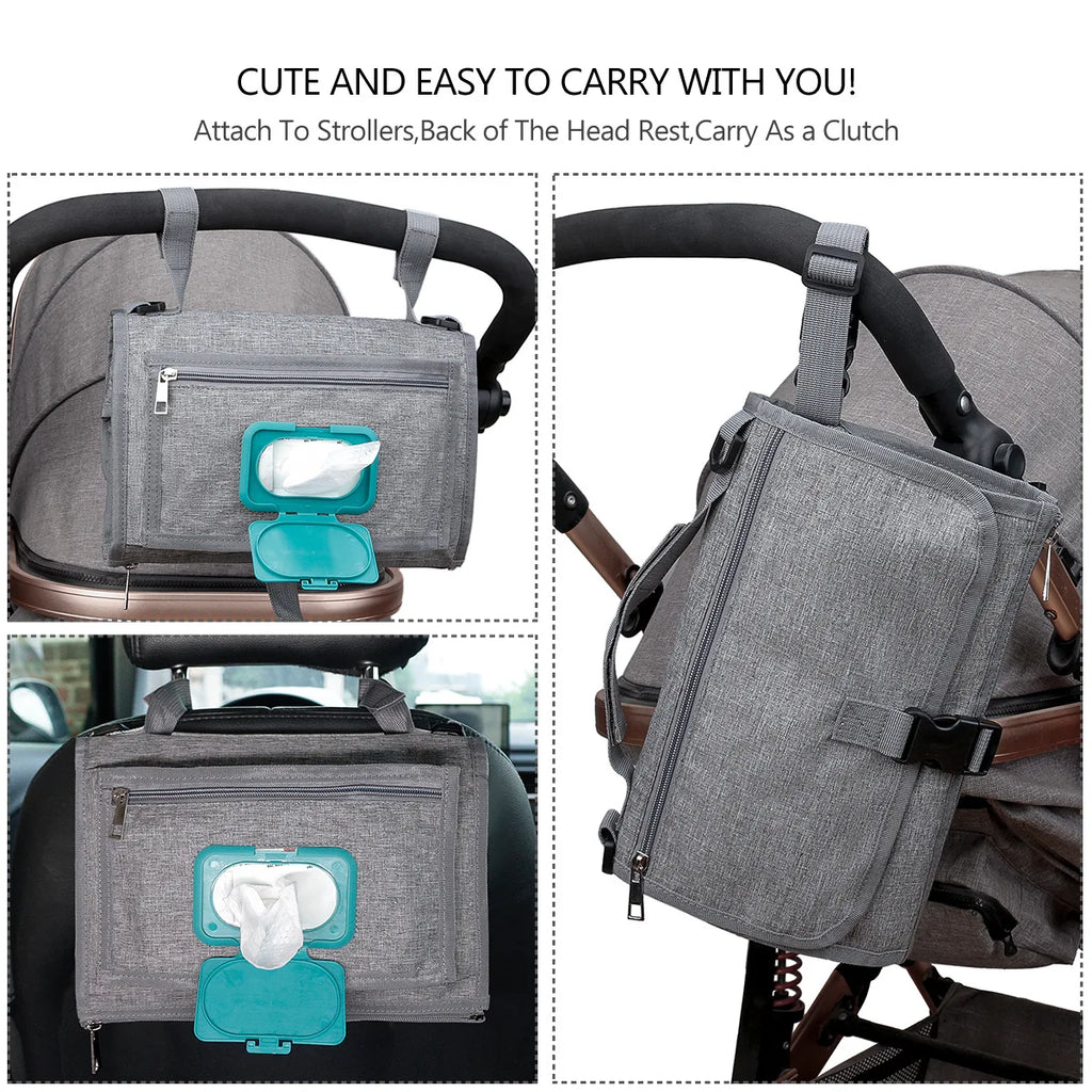 BabyBumply™ 3-in-1 Portable Diaper Changing Pad & Travel Organizer
