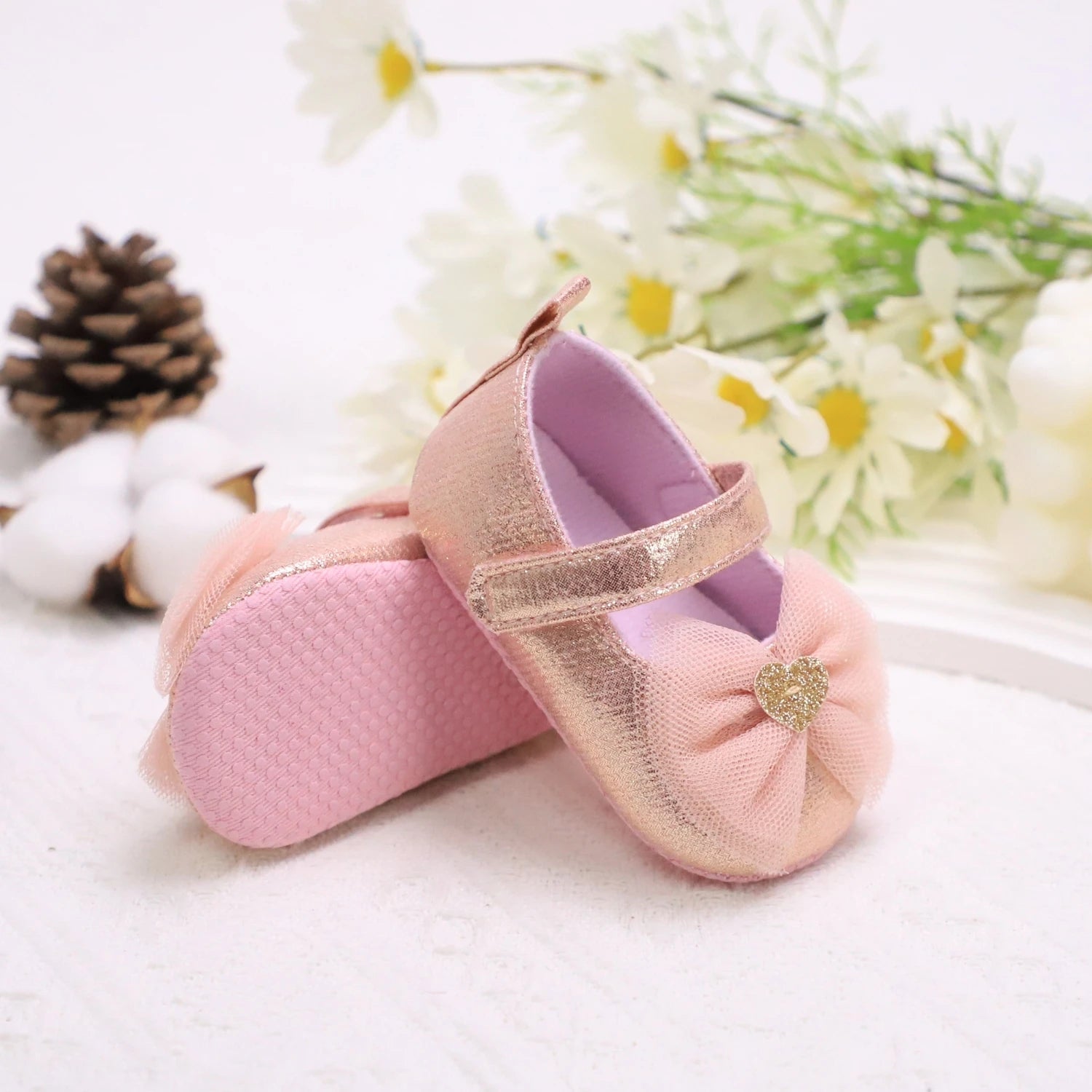 Baby First Walker Shoes – Soft Non-Slip Princess Shoes for Toddlers