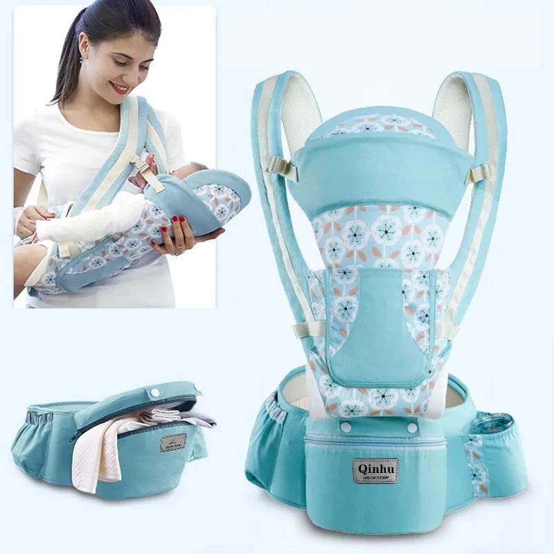 Ergonomic Baby Carrier with Hip Seat | Adjustable Infant & Toddler Carrier