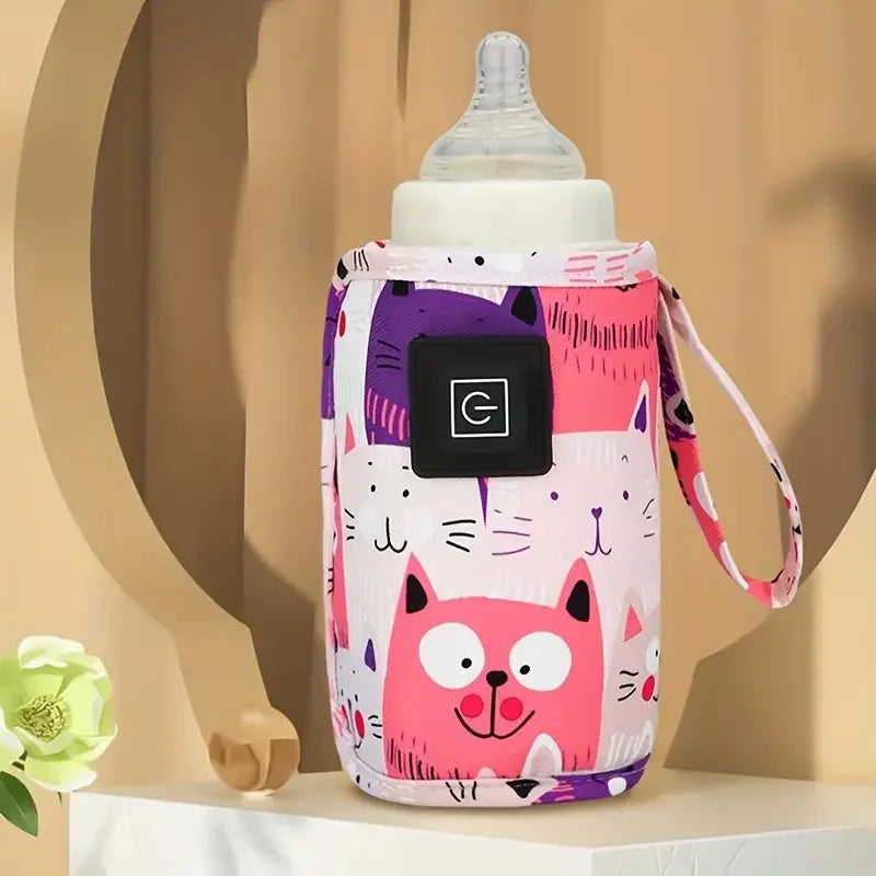 Portable USB Baby Bottle Warmer – Travel Milk & Water Heating Sleeve