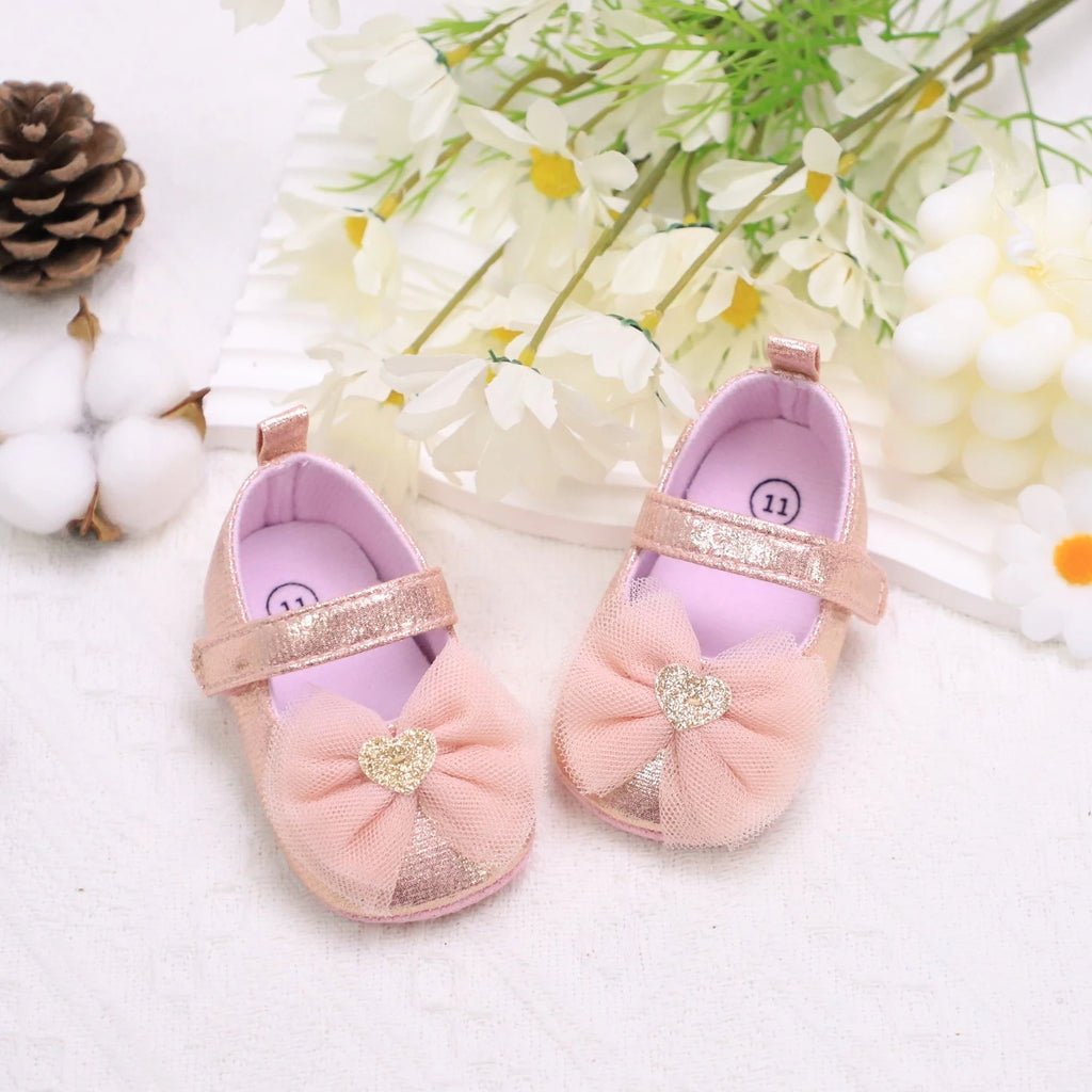 Baby First Walker Shoes – Soft Non-Slip Princess Shoes for Toddlers