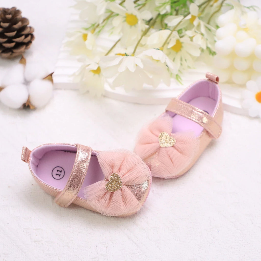 Baby First Walker Shoes – Soft Non-Slip Princess Shoes for Toddlers
