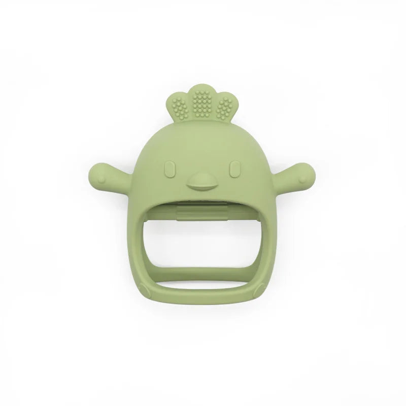 Silicone Baby Teether Toy | Soft Chick-Shaped Sensory Teething Toy