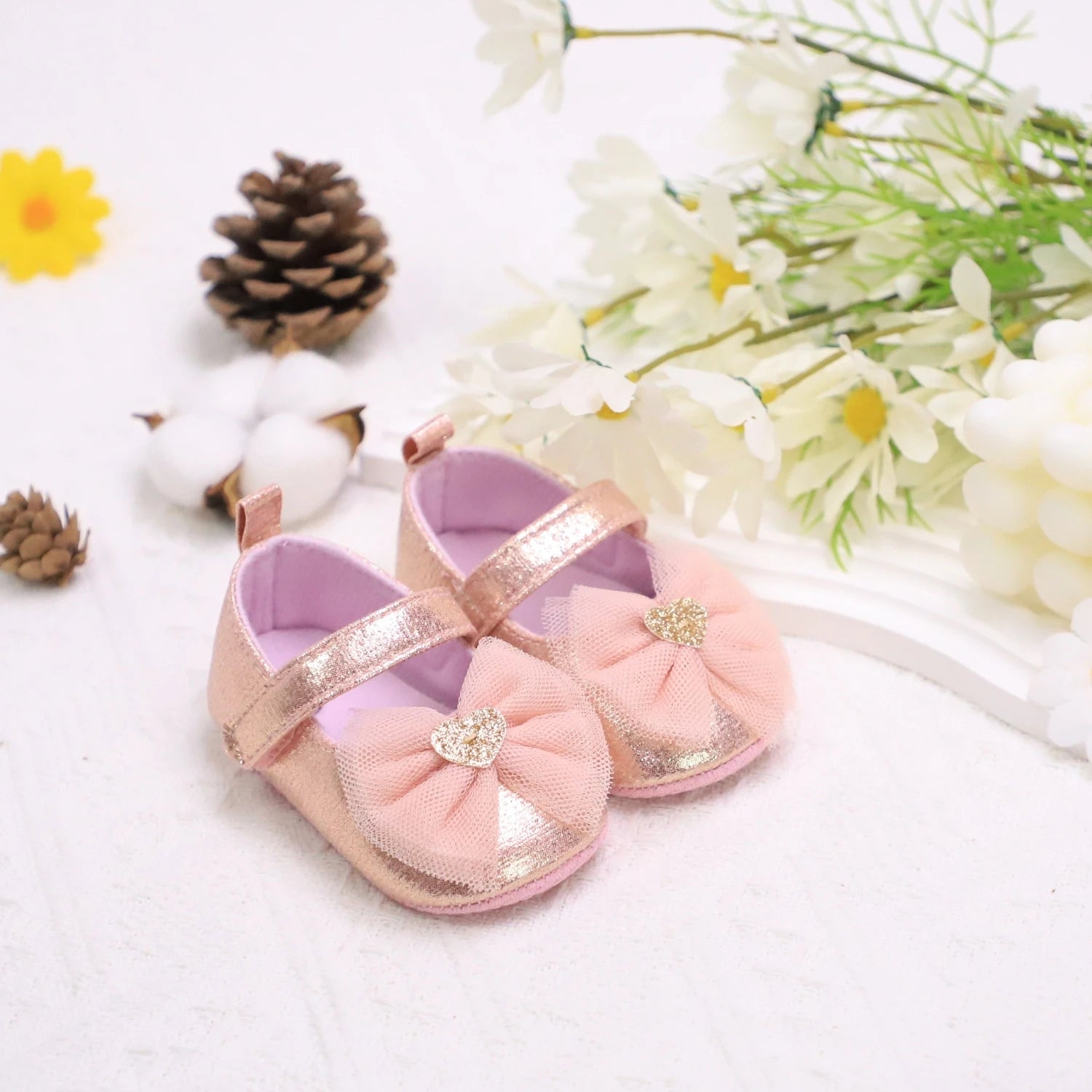 Baby First Walker Shoes – Soft Non-Slip Princess Shoes for Toddlers