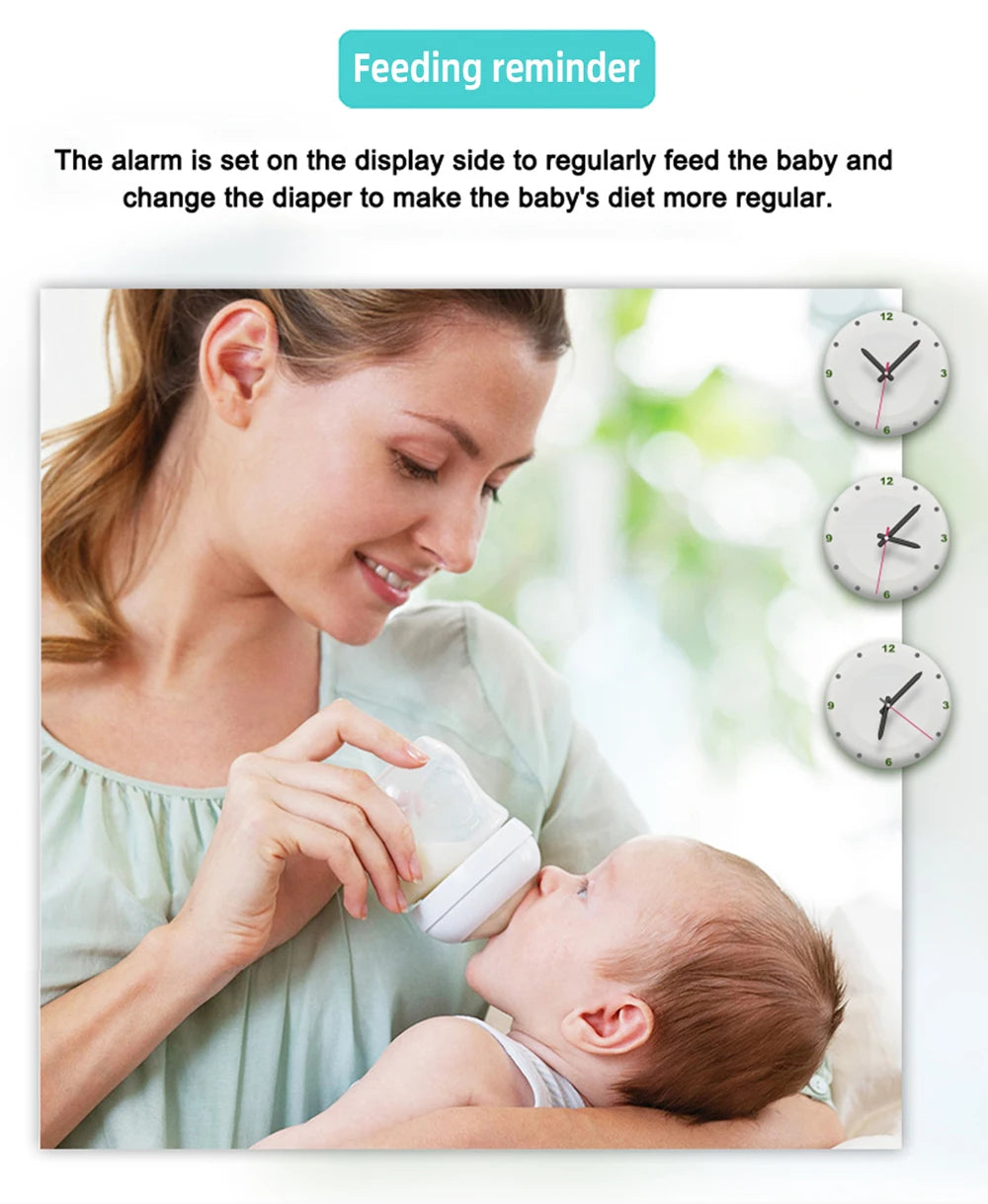 3.5" Wireless Baby Monitor with Night Vision, 2-Way Audio & Temperature Sensor