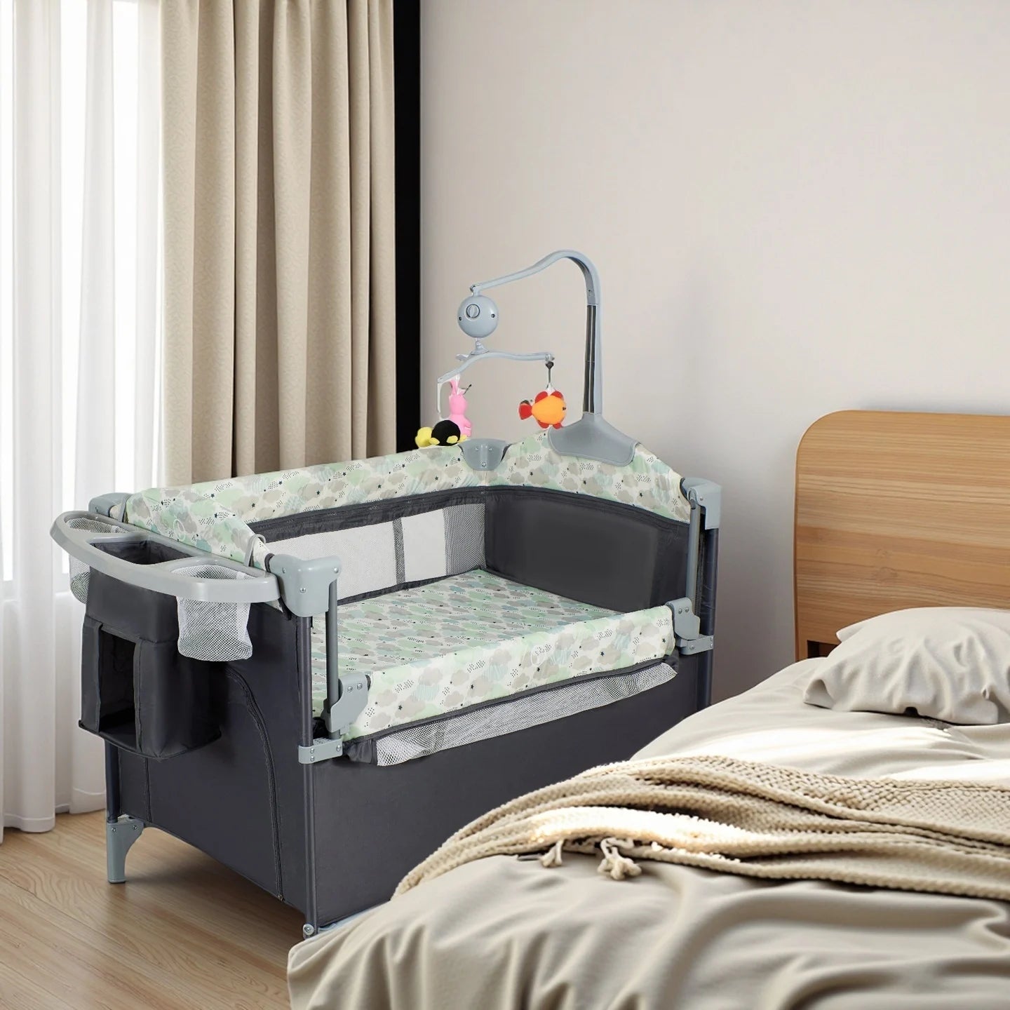 BabyBumply™ 4-in-1 Portable Playpen & Bassinet Combo