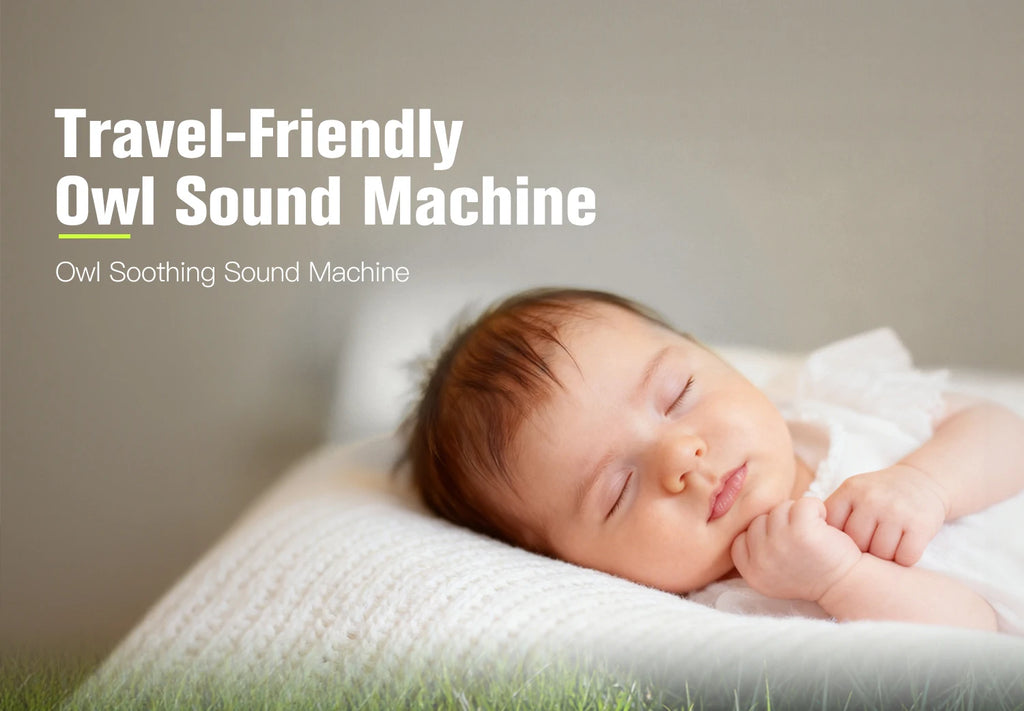 Owl Baby White Noise Machine with Night Light & Smart Cry Sensor
