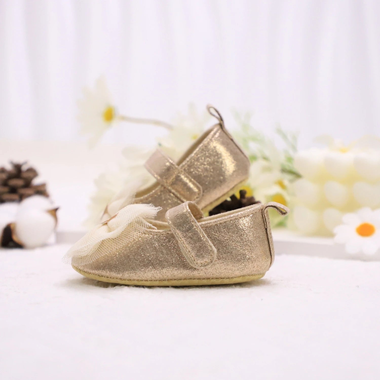 Baby First Walker Shoes – Soft Non-Slip Princess Shoes for Toddlers