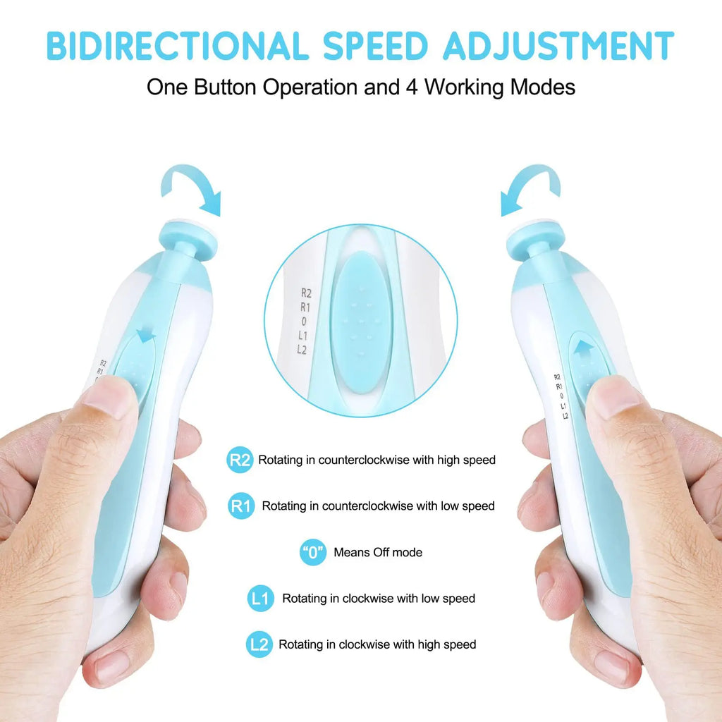 Baby Electric Nail Trimmer Kit | Safe & Gentle Infant Nail Care Set