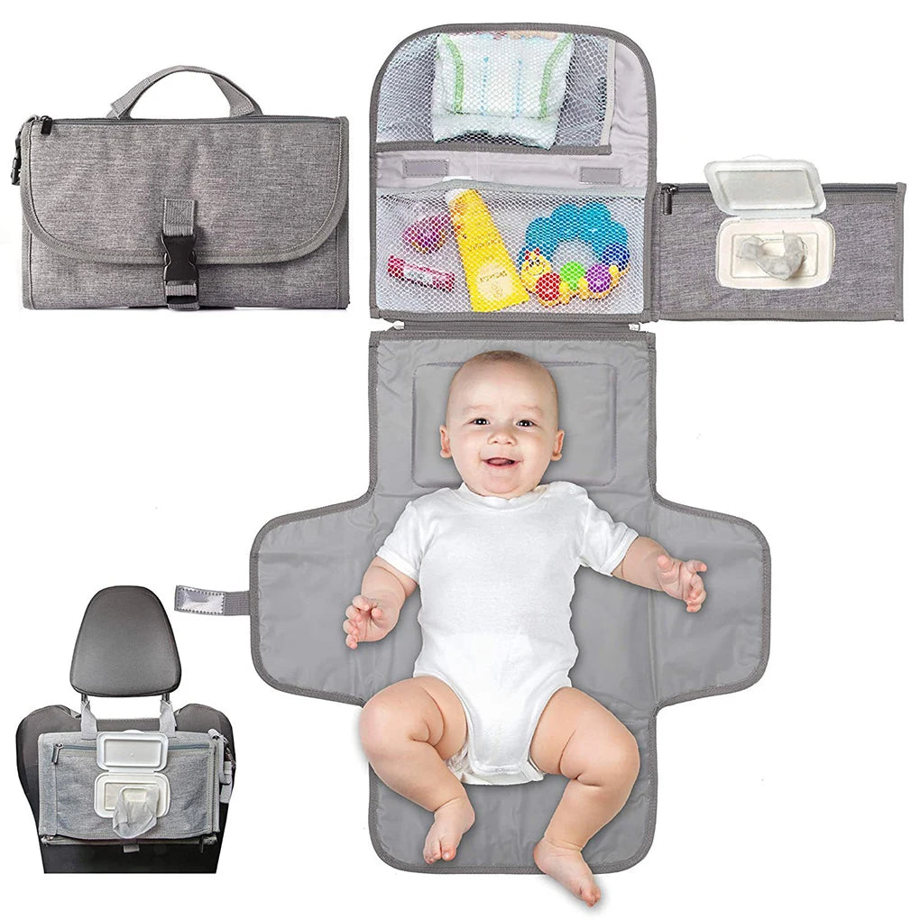 BabyBumply™ 3-in-1 Portable Diaper Changing Pad & Travel Organizer