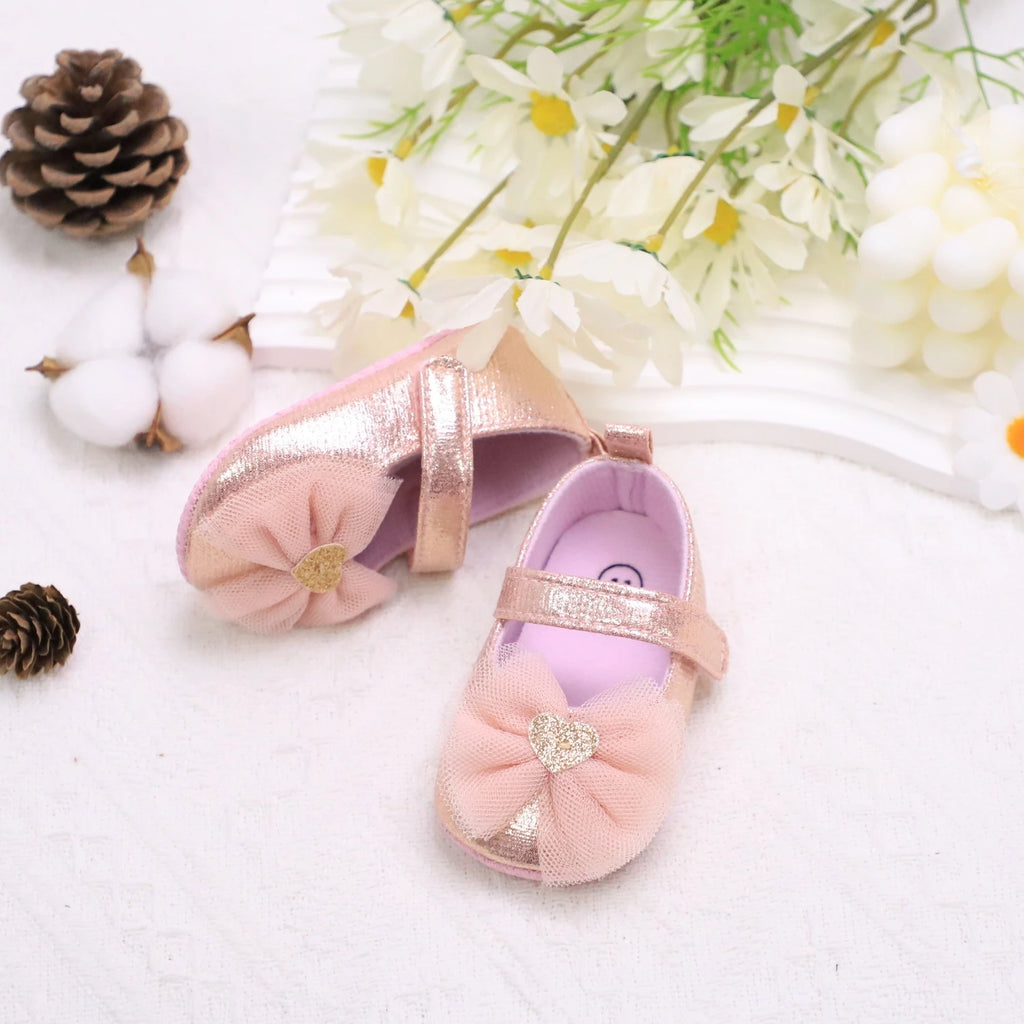 Baby First Walker Shoes – Soft Non-Slip Princess Shoes for Toddlers