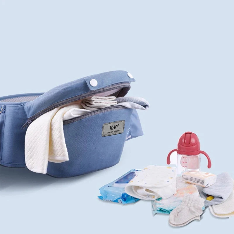 Ergonomic Baby Carrier with Hip Seat | Adjustable Infant & Toddler Carrier