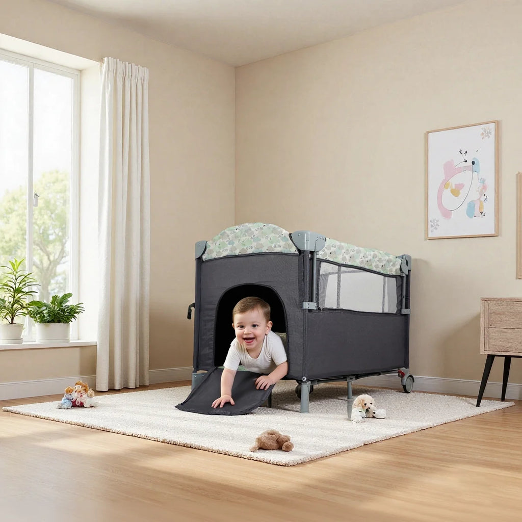 BabyBumply™ 4-in-1 Portable Playpen & Bassinet Combo