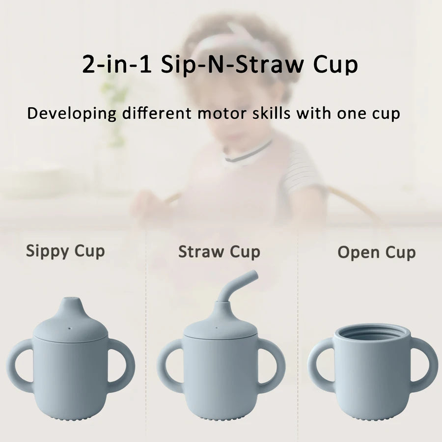 BabyBumply™ Silicone Snack Cup & Straw Bottle