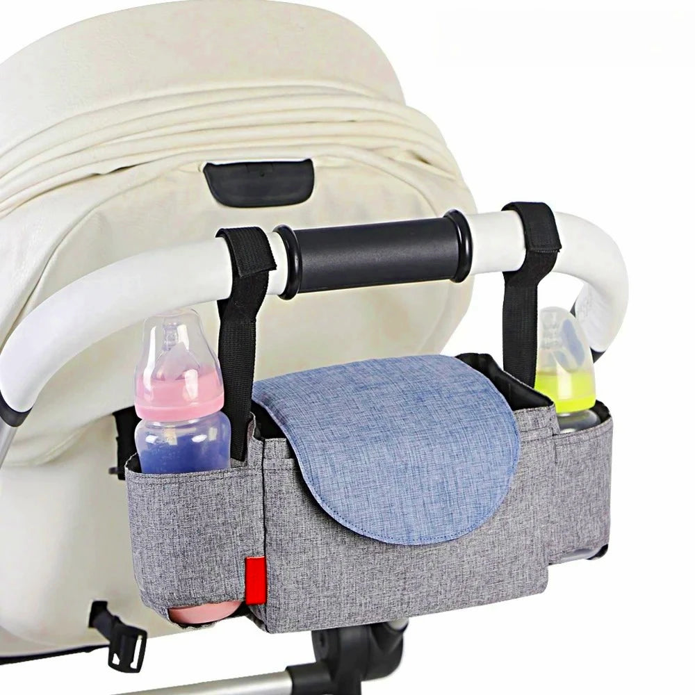 Stroller Organizer Bag – Portable Baby Storage & Bottle Holder