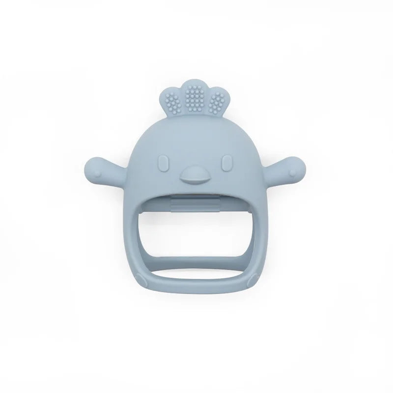 Silicone Baby Teether Toy | Soft Chick-Shaped Sensory Teething Toy