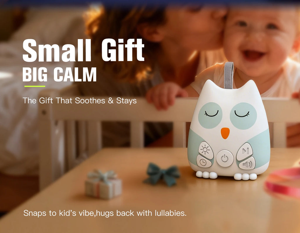 Owl Baby White Noise Machine with Night Light & Smart Cry Sensor