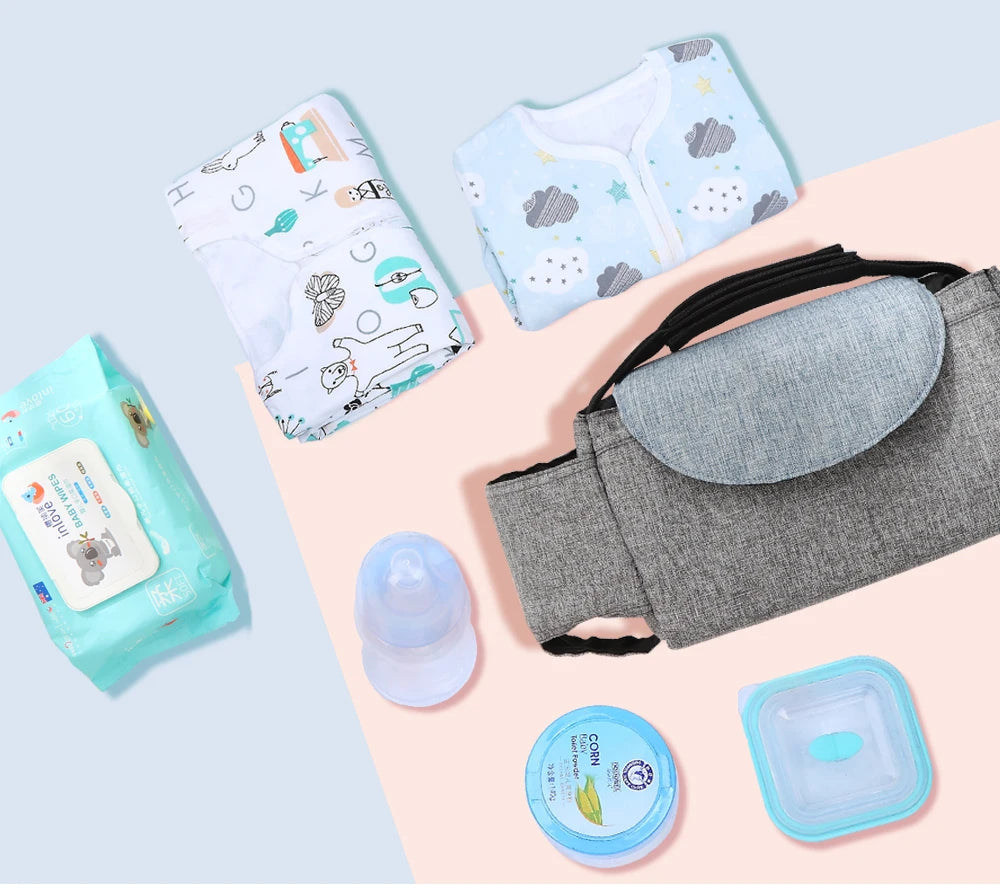Stroller Organizer Bag – Portable Baby Storage & Bottle Holder