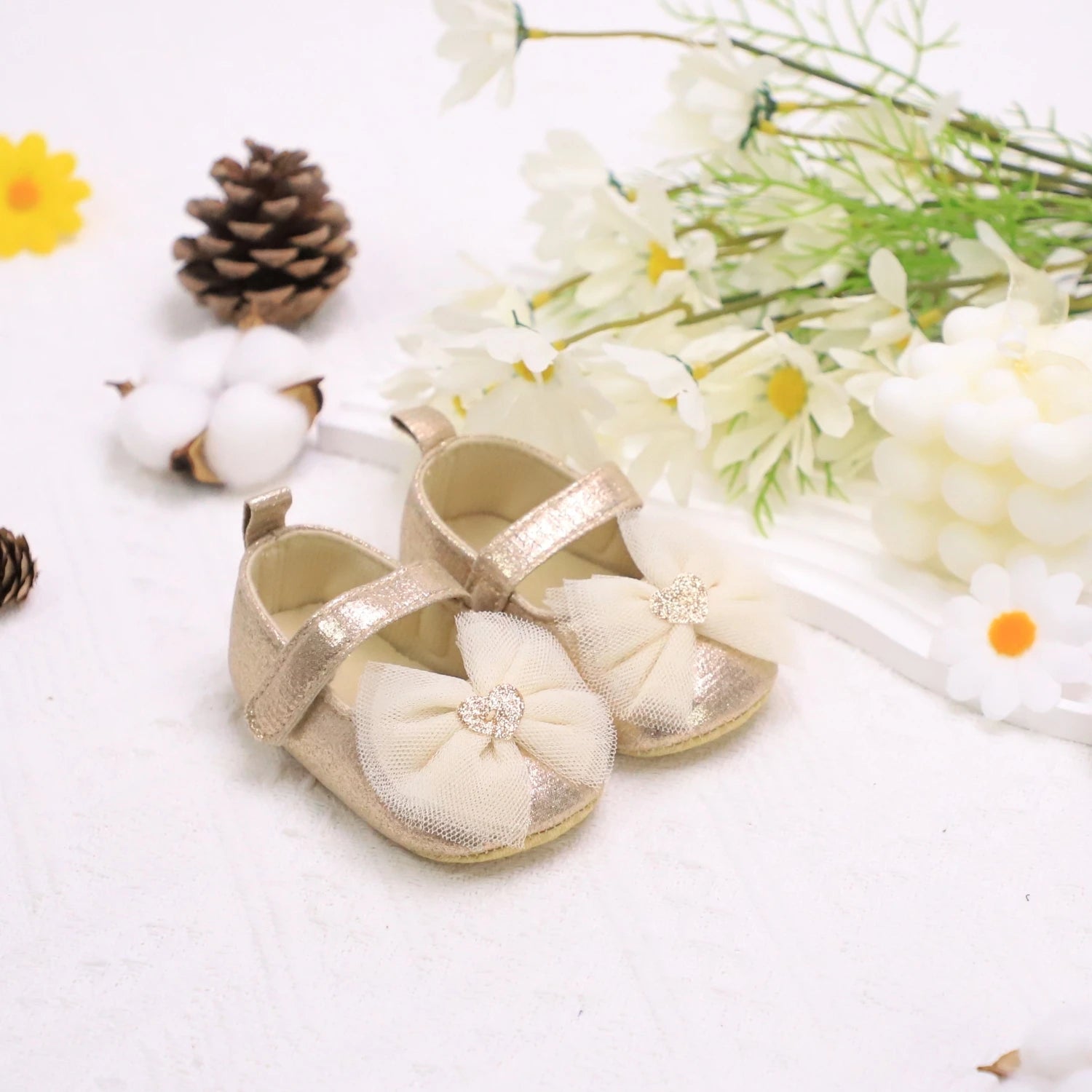 Baby First Walker Shoes – Soft Non-Slip Princess Shoes for Toddlers