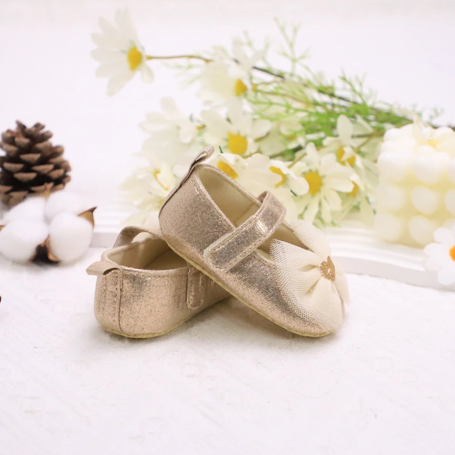 Baby First Walker Shoes – Soft Non-Slip Princess Shoes for Toddlers