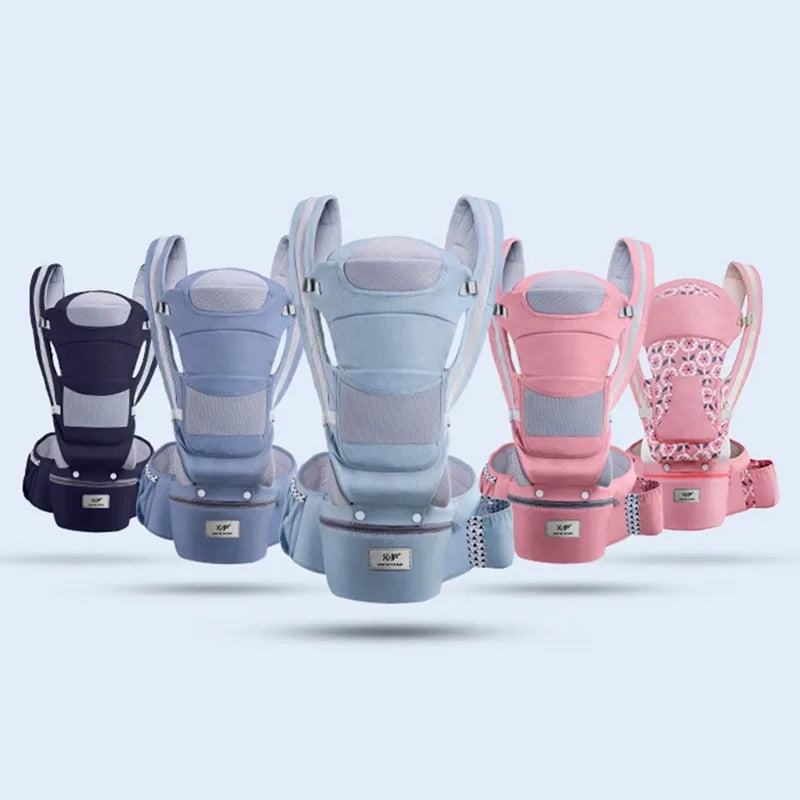 Ergonomic Baby Carrier with Hip Seat | Adjustable Infant & Toddler Carrier