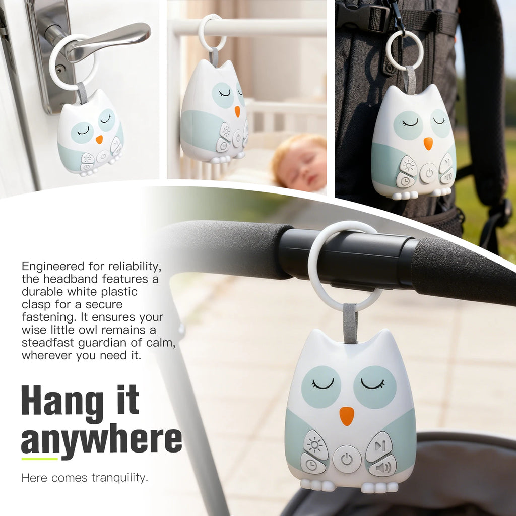 Owl Baby White Noise Machine with Night Light & Smart Cry Sensor