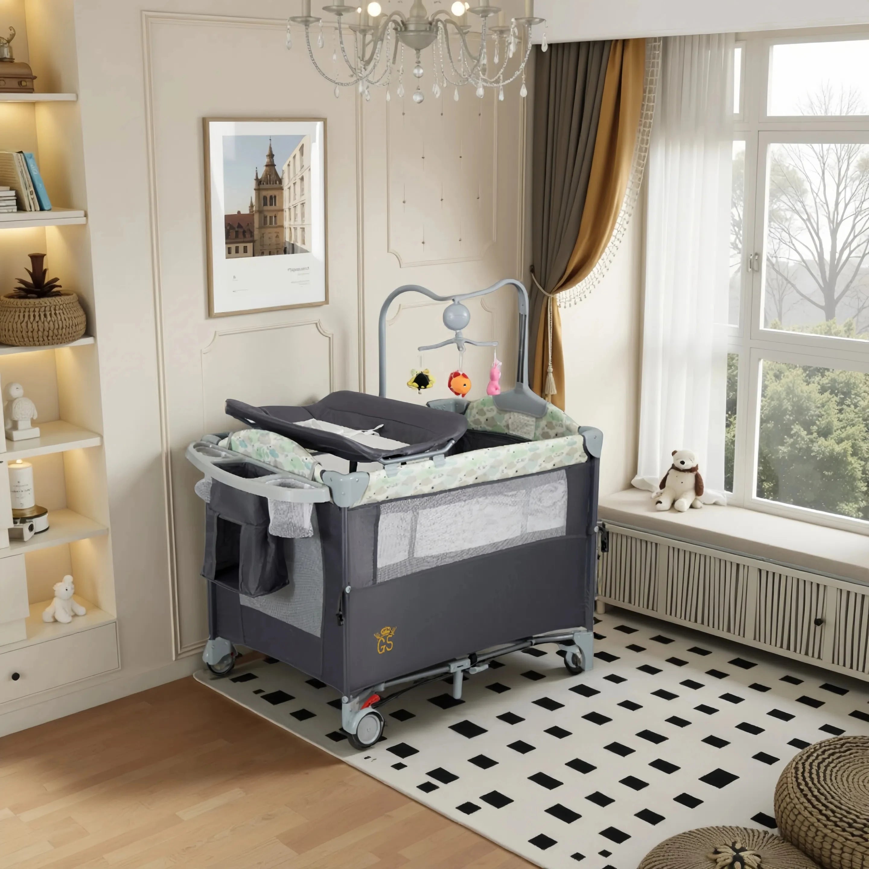 BabyBumply™ 4-in-1 Portable Playpen & Bassinet Combo