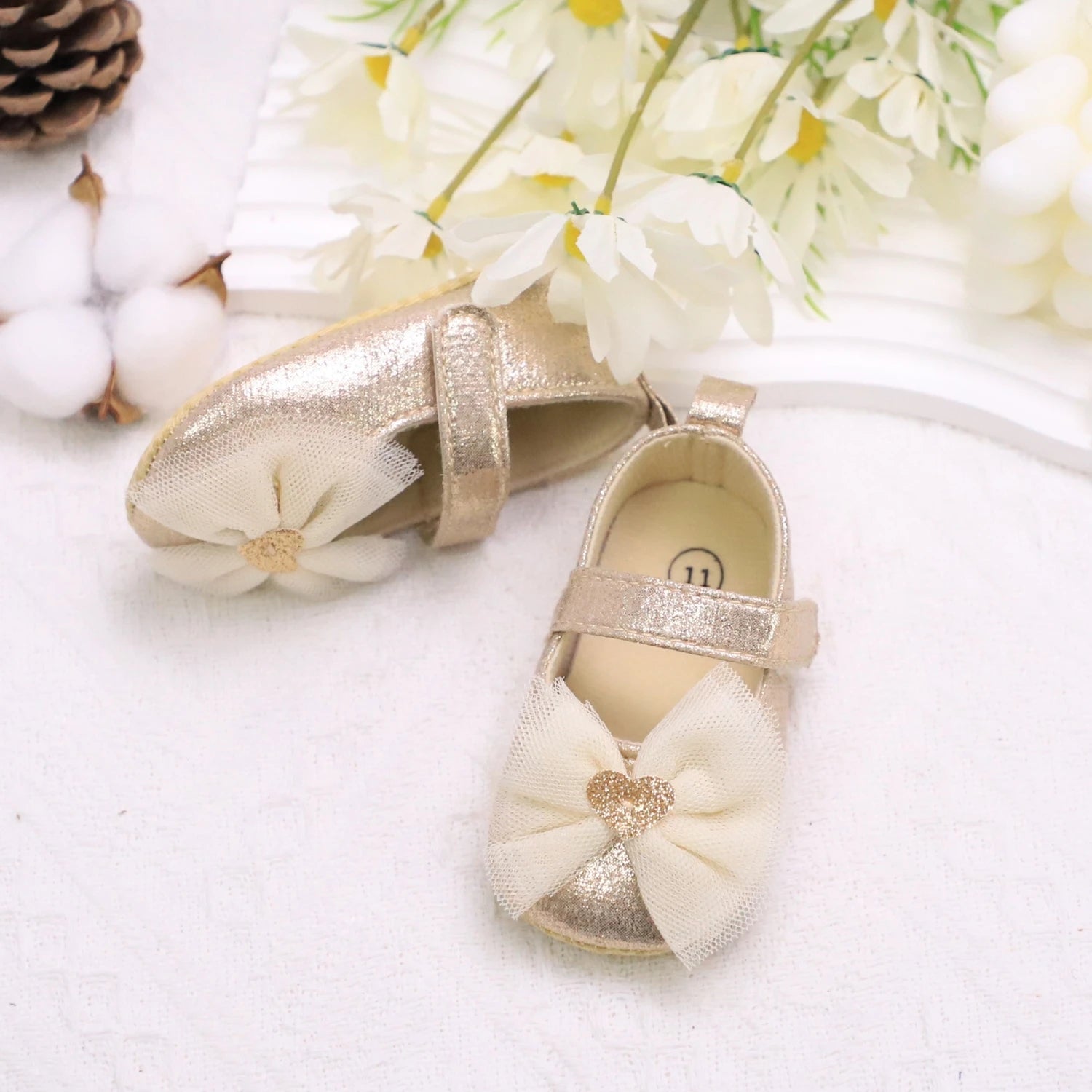 Baby First Walker Shoes – Soft Non-Slip Princess Shoes for Toddlers