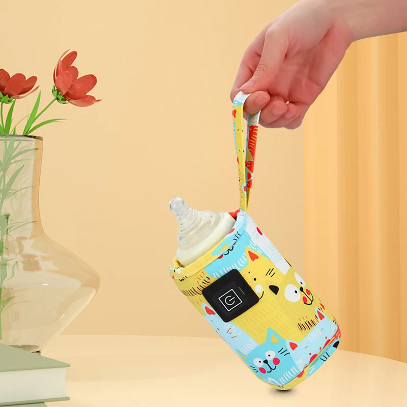 Portable USB Baby Bottle Warmer – Travel Milk & Water Heating Sleeve