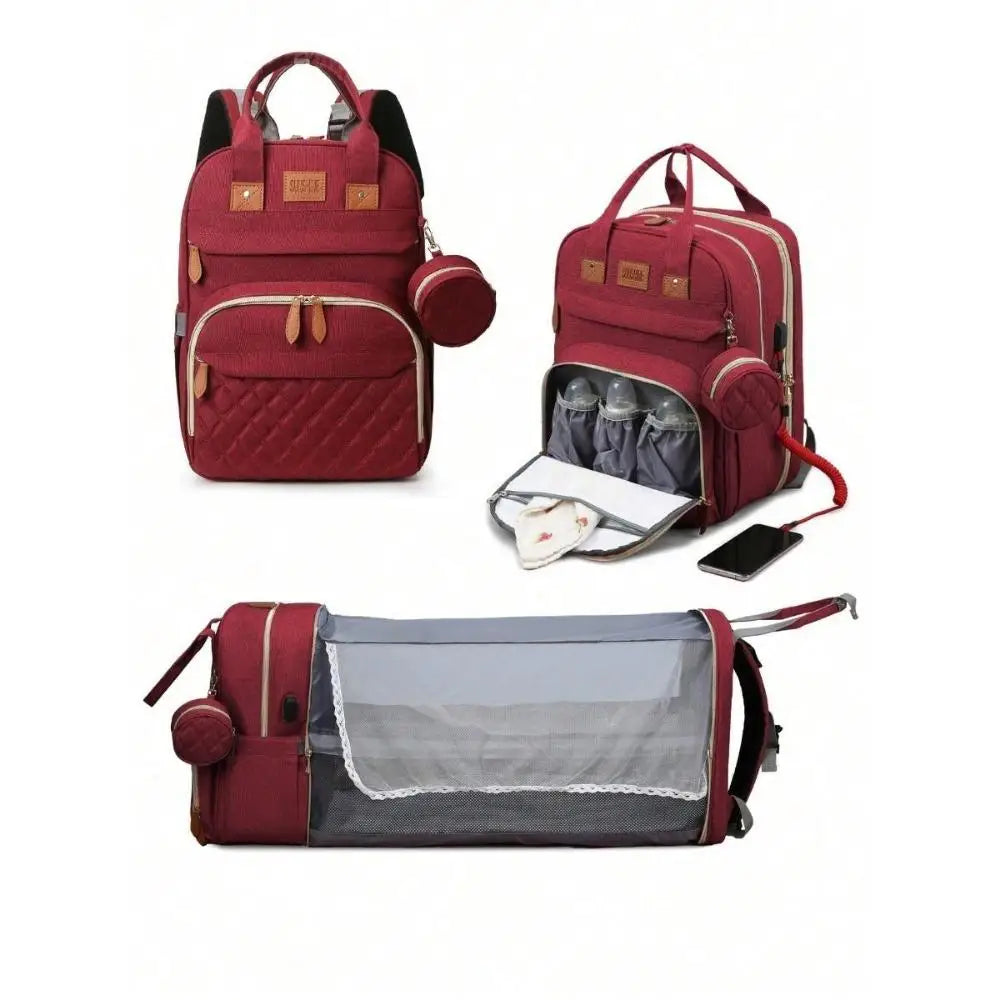 BabyBumply™ 3-in-1 Diaper Bag Backpack & Portable Baby Bed