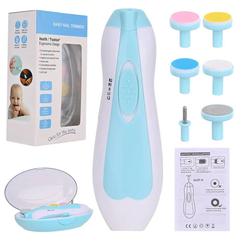 Baby Electric Nail Trimmer Kit | Safe & Gentle Infant Nail Care Set