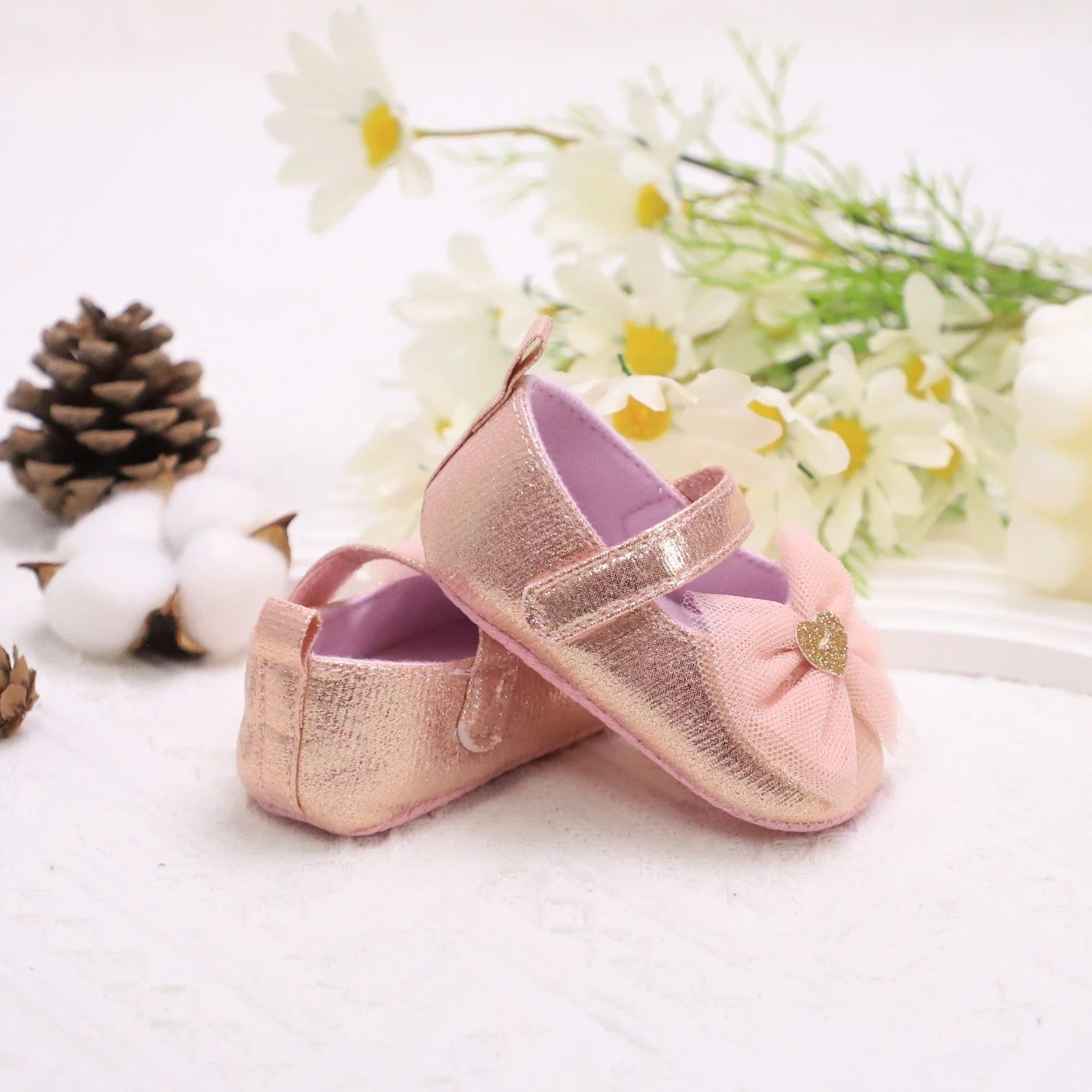 Baby First Walker Shoes – Soft Non-Slip Princess Shoes for Toddlers
