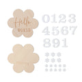 Wooden Baby Milestone Cards – Monthly Photo Props for Baby Memories