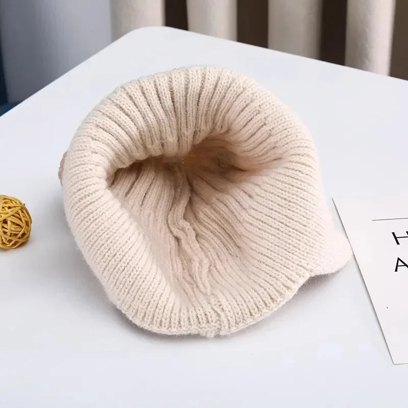 Baby Bear Winter Hat – Soft Knit Warm Ear Protection Beanie