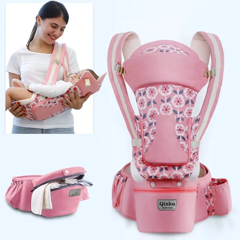 Ergonomic Baby Carrier with Hip Seat | Adjustable Infant & Toddler Carrier