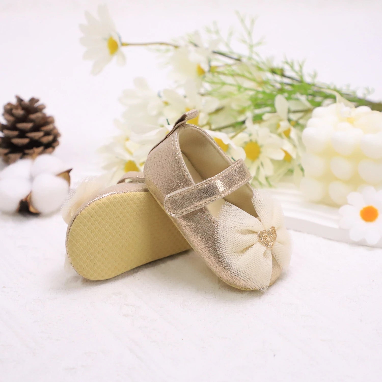 Baby First Walker Shoes – Soft Non-Slip Princess Shoes for Toddlers