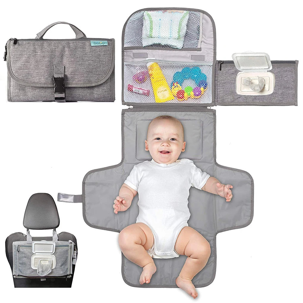 BabyBumply™ 3-in-1 Portable Diaper Changing Pad & Travel Organizer