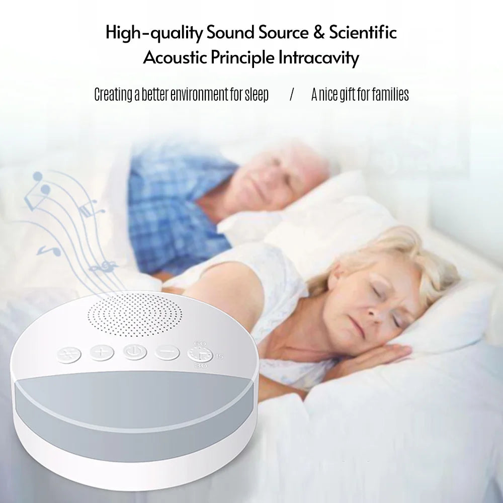 Portable Baby White Noise Machine with Night Light & Sleep Timer